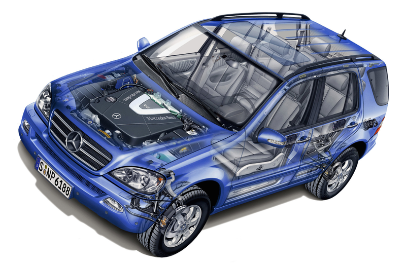 Illustration for article titled The Ridiculously Cheap Mercedes ML55 AMG Has One Trick Left